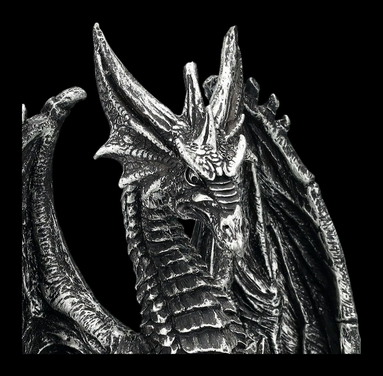 Drachen Figur - Wächter Silberfarben 9 Drachen Figur - Wächter Silberfarben – Bild 7