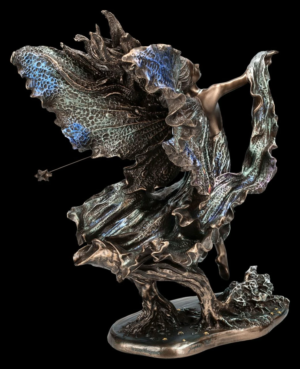 Elfen Figur - Where Moonbeams Fall Bronziert 8 Elfen Figur - Where Moonbeams Fall Bronziert – Bild 6