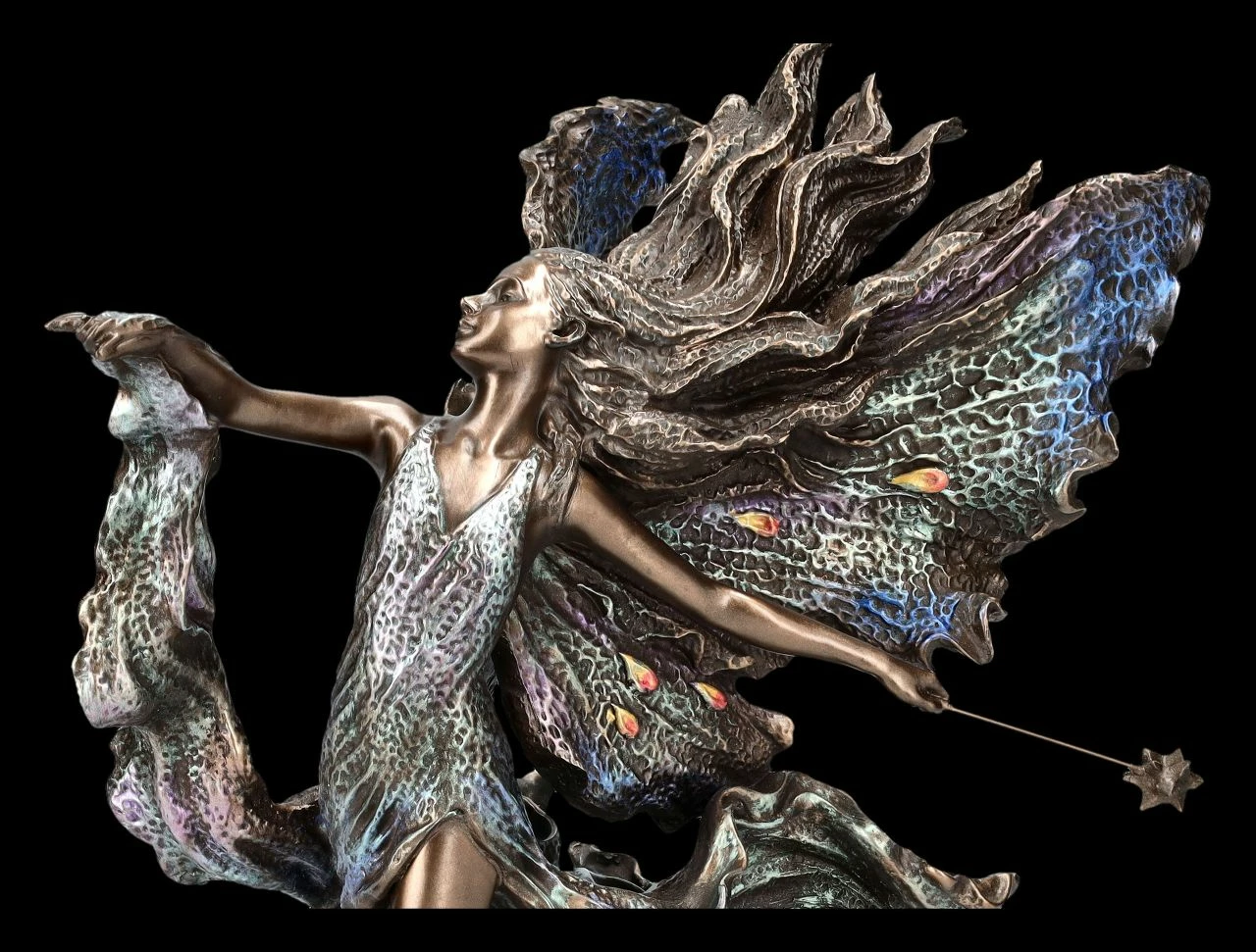 Elfen Figur - Where Moonbeams Fall Bronziert 9 Elfen Figur - Where Moonbeams Fall Bronziert – Bild 7