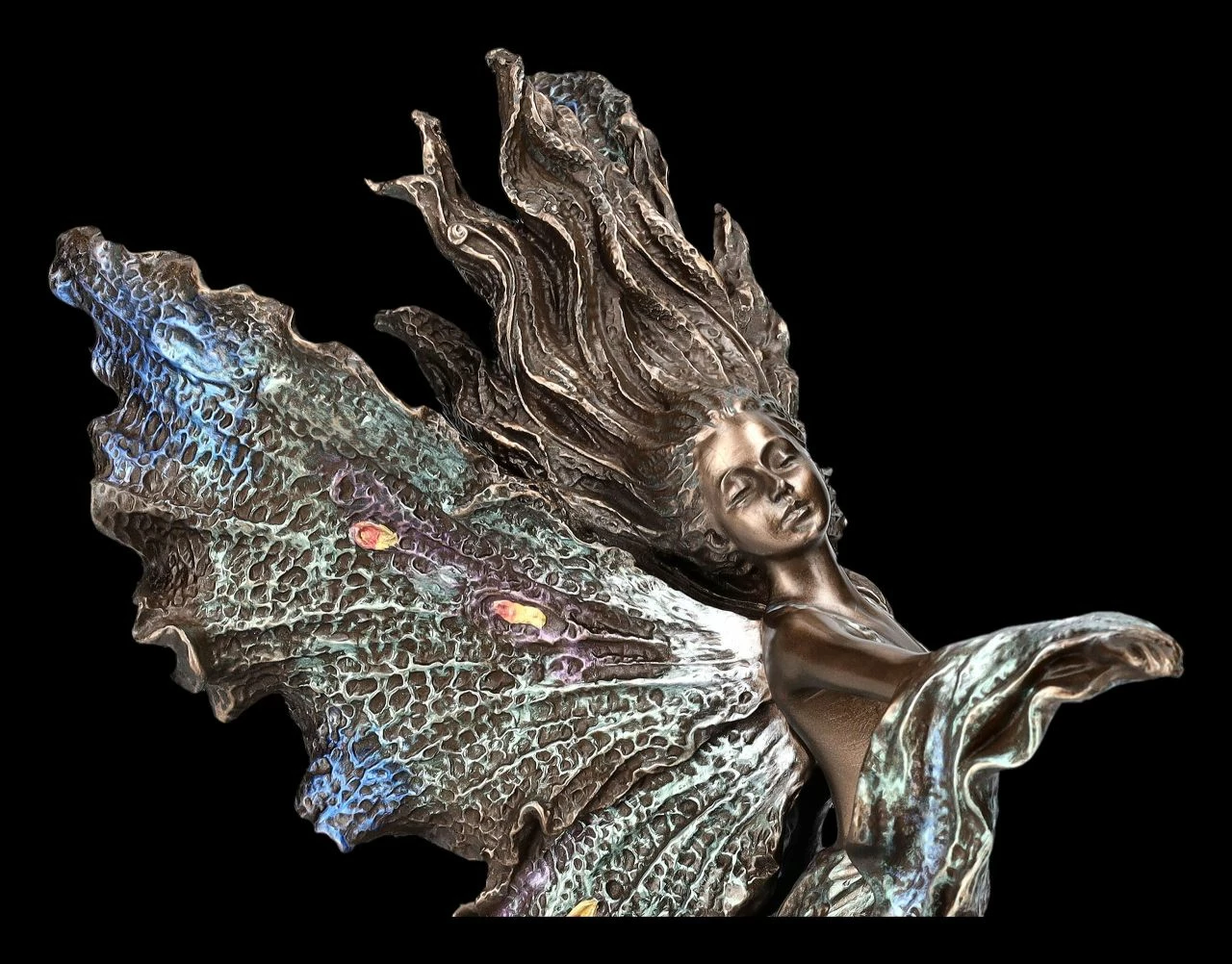 Elfen Figur - Where Moonbeams Fall Bronziert 10 Elfen Figur - Where Moonbeams Fall Bronziert – Bild 8