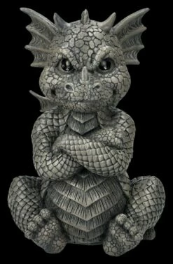 Garten Figur - Bockiger Drache