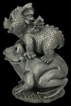 Garten Figur - Drachen Baby Reitet Auf Frosch -FIGUREN Verkäufe 2D FS25028 Garten Figur Drachen Baby reitet auf Frosch 3 1280x1280