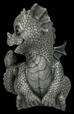 Garten Figur - Drache Freut Sich über Vogel -FIGUREN Verkäufe 2D FS25032 Garten Figur Drache freut sich ber Vogel 2 1280x1280