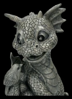 Garten Figur - Drache Freut Sich über Vogel -FIGUREN Verkäufe 2D FS25032 Garten Figur Drache freut sich ber Vogel 7 1280x1280