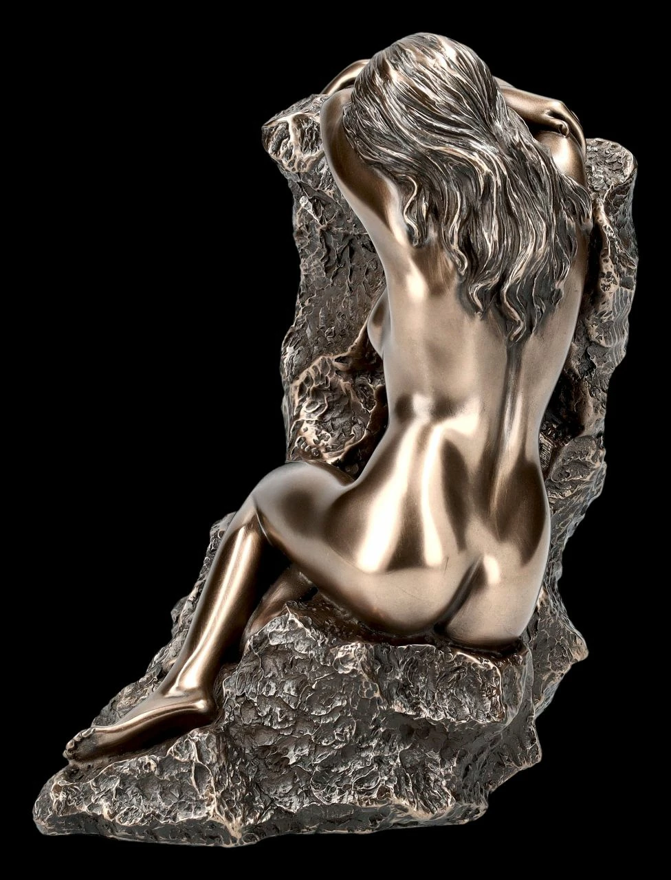 Weibliche Akt Figur - Frau Lehnt Erschöpft An Felsen 5 Weibliche Akt Figur - Frau Lehnt Erschöpft An Felsen – Bild 3