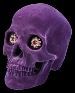 Totenkopf Lila Velours - Jewelled Gaze -FIGUREN Verkäufe 2D FS25062 Totenkopf Lila Velours Jewelled Gaze 7 1280x1280