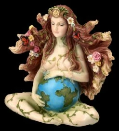 Gaia Figur - Mutter Erde Schwanger Handbemalt -FIGUREN Verkäufe 2D FS25072 Gaia Figur Mutter Erde schwanger bemalt 6 1280x1280