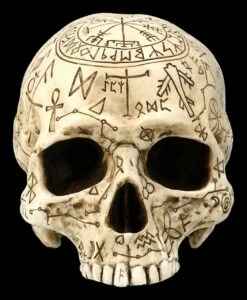 Totenkopf - Ritualschädel Mit Symbolen -FIGUREN Verkäufe 2D FS25092 Totenkopf Ritualsch del mit Symbolen 8 1280x1280