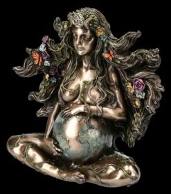 Gaia Figur - Mutter Erde Schwanger Bronziert -FIGUREN Verkäufe 2D FS25093 Gaia Figur Mutter Erde schwanger bronziert 8 1280x1280