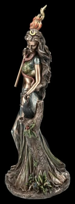 Hekate Figur Mit Fackel, Hund Und Rabe -FIGUREN Verkäufe 2D FS25094 Hekate Figur mit Fackel Hund und Rabe 3 1280x1280