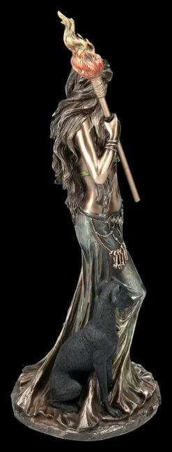 Hekate Figur Mit Fackel, Hund Und Rabe -FIGUREN Verkäufe 2D FS25094 Hekate Figur mit Fackel Hund und Rabe 5 1280x1280
