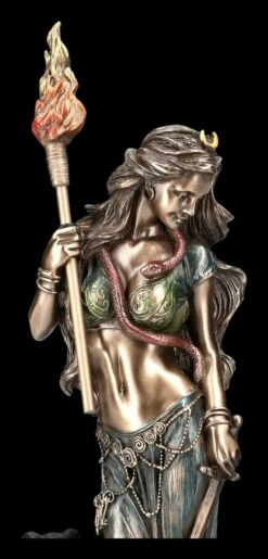 Hekate Figur Mit Fackel, Hund Und Rabe -FIGUREN Verkäufe 2D FS25094 Hekate Figur mit Fackel Hund und Rabe 8 1280x1280