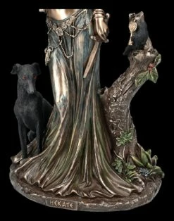 Hekate Figur Mit Fackel, Hund Und Rabe -FIGUREN Verkäufe 2D FS25094 Hekate Figur mit Fackel Hund und Rabe 9 1280x1280