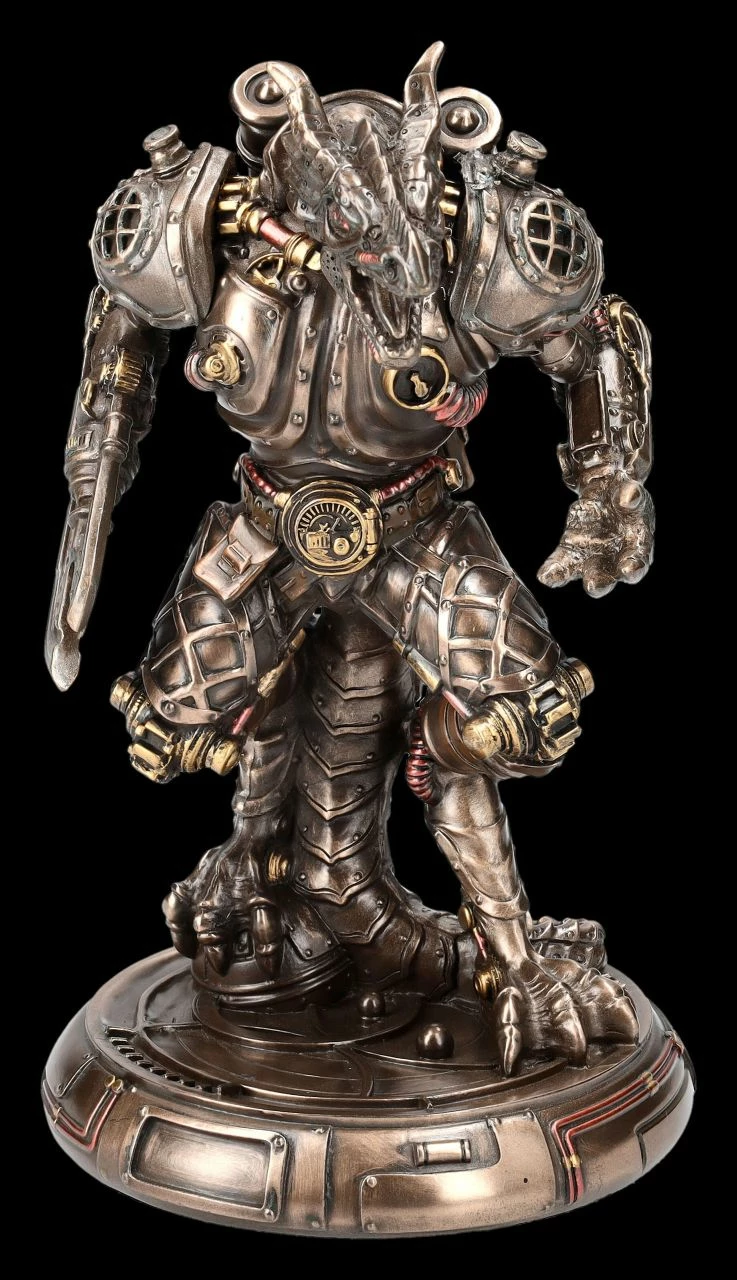 Steampunk Figur - Drachen Golem 4 Steampunk Figur - Drachen Golem – Bild 2