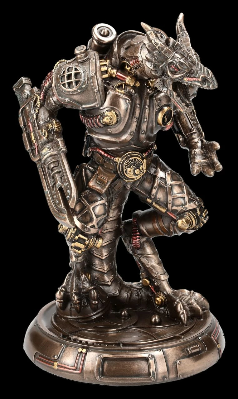 Steampunk Figur - Drachen Golem 3 Steampunk Figur - Drachen Golem
