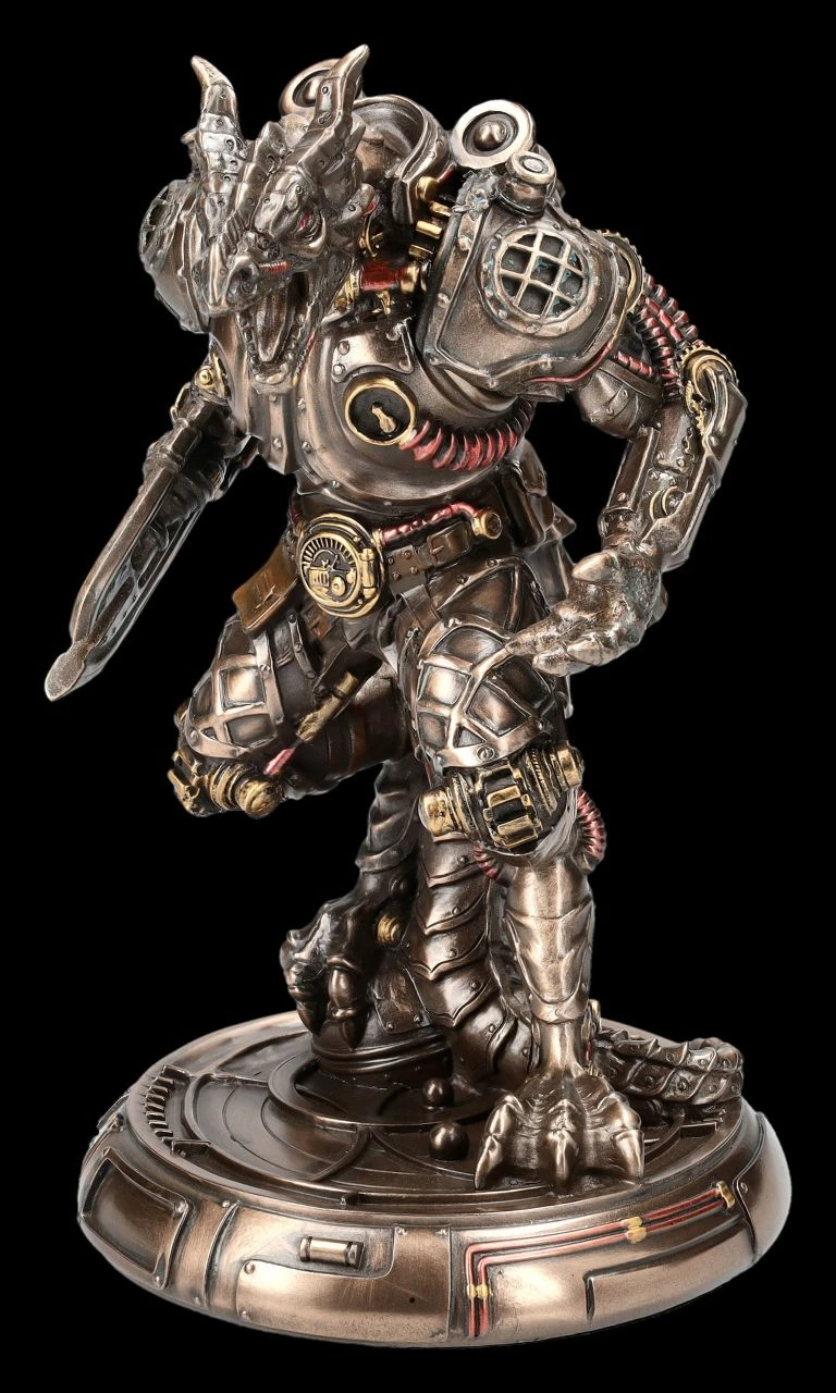Steampunk Figur - Drachen Golem 8 Steampunk Figur - Drachen Golem – Bild 6