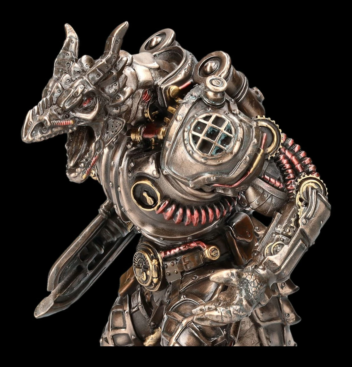 Steampunk Figur - Drachen Golem 9 Steampunk Figur - Drachen Golem – Bild 7