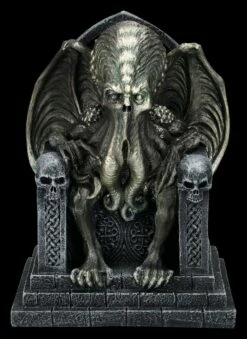Cthulhu Figur Sitzt Auf Thron