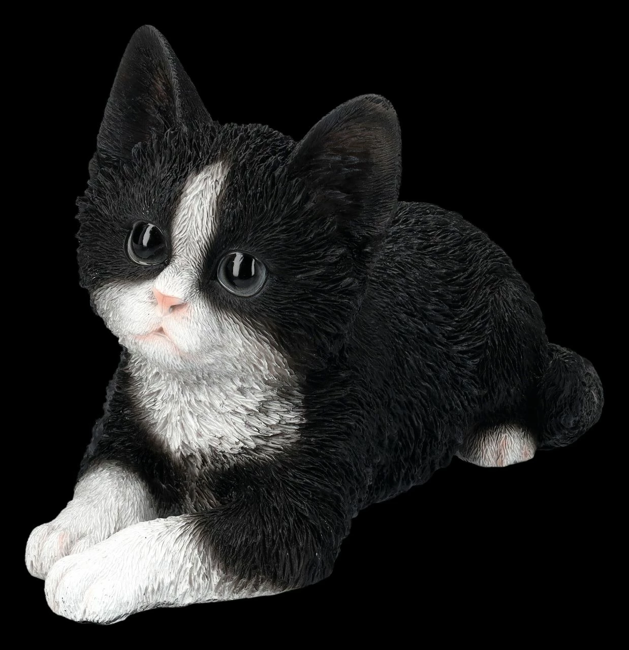 Baby Katze Schwarz-weiß Dekofigur 3 Baby Katze Schwarz-weiß Dekofigur
