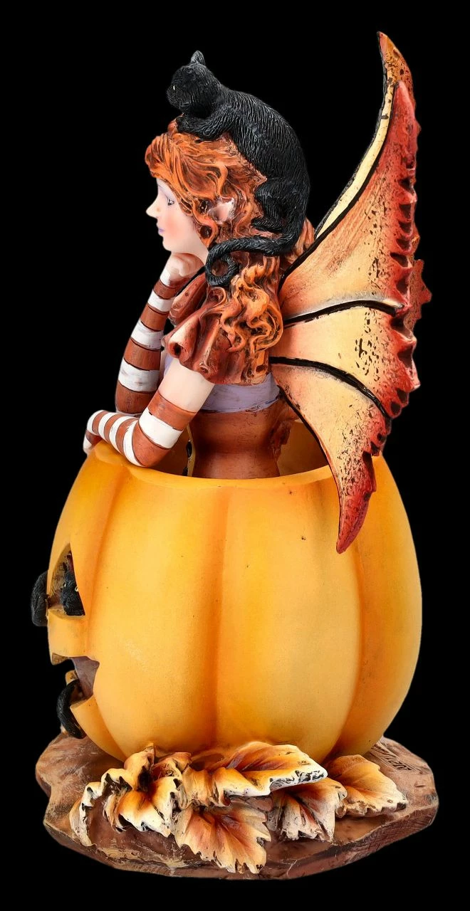 Elfen Figur Mit Kürbis - Mischief By Amy Brown 6 Elfen Figur Mit Kürbis - Mischief By Amy Brown – Bild 4
