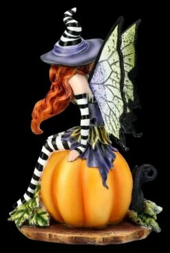 Elfen Figur Mit Kürbis - Bewitching By Amy Brown -FIGUREN Verkäufe 2D FS25138 Elfen Figur mit K rbis Bewitching by AMy Brown 4 1280x1280