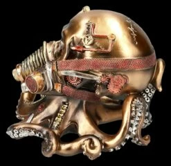 Steampunk Totenkopf - Krake Mit Gasmaske -FIGUREN Verkäufe 2D FS25155 Steampunk Totenkopf Krake mit Gasmaske 2 1280x1280