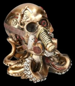 Steampunk Totenkopf - Krake Mit Gasmaske -FIGUREN Verkäufe 2D FS25155 Steampunk Totenkopf Krake mit Gasmaske 5 1280x1280