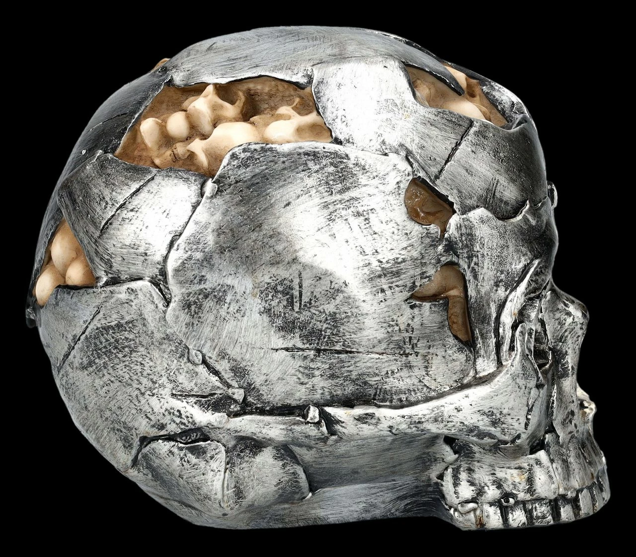Totenkopf Figur - Fracture Groß 8 Totenkopf Figur - Fracture Groß – Bild 6