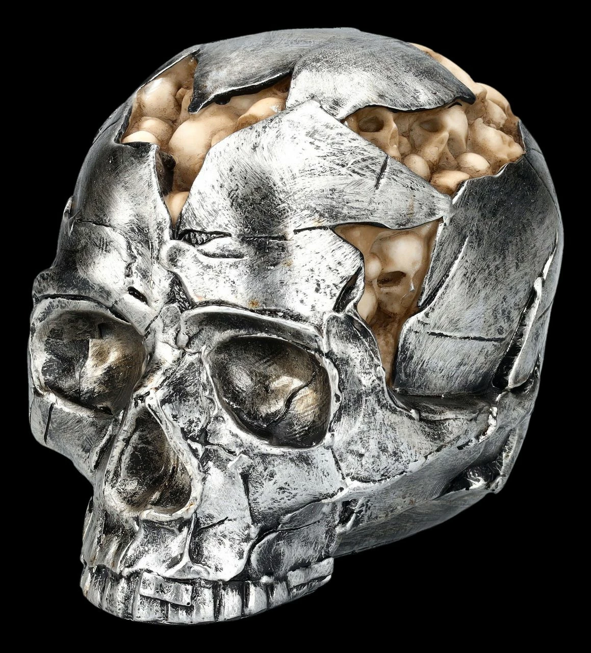 Totenkopf Figur - Fracture Groß 5 Totenkopf Figur - Fracture Groß – Bild 3