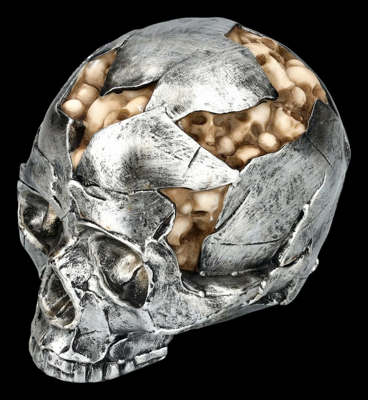 Totenkopf Figur - Fracture Groß 9 Totenkopf Figur - Fracture Groß – Bild 7