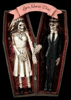 Skelettfigur - Brautpaar Im Sarg