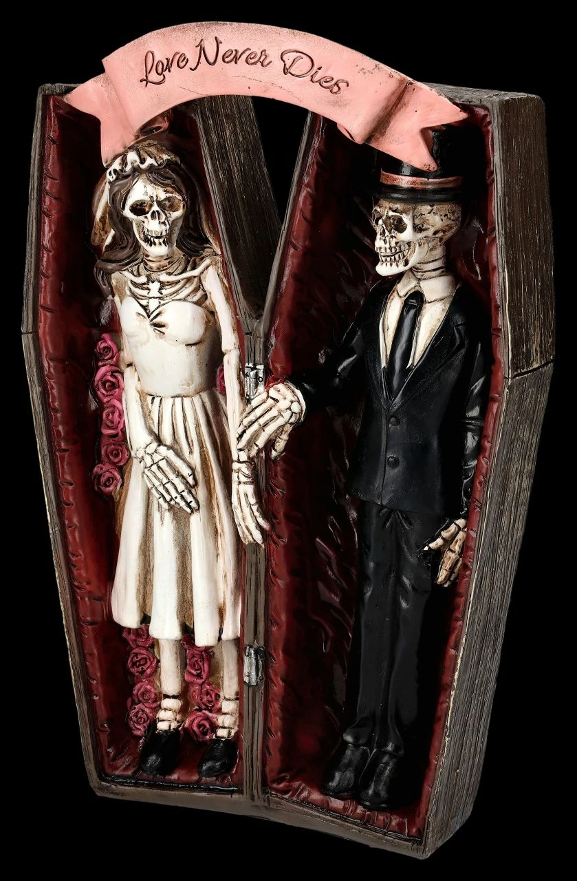 Skelettfigur - Brautpaar Im Sarg 8 Skelettfigur - Brautpaar Im Sarg – Bild 6