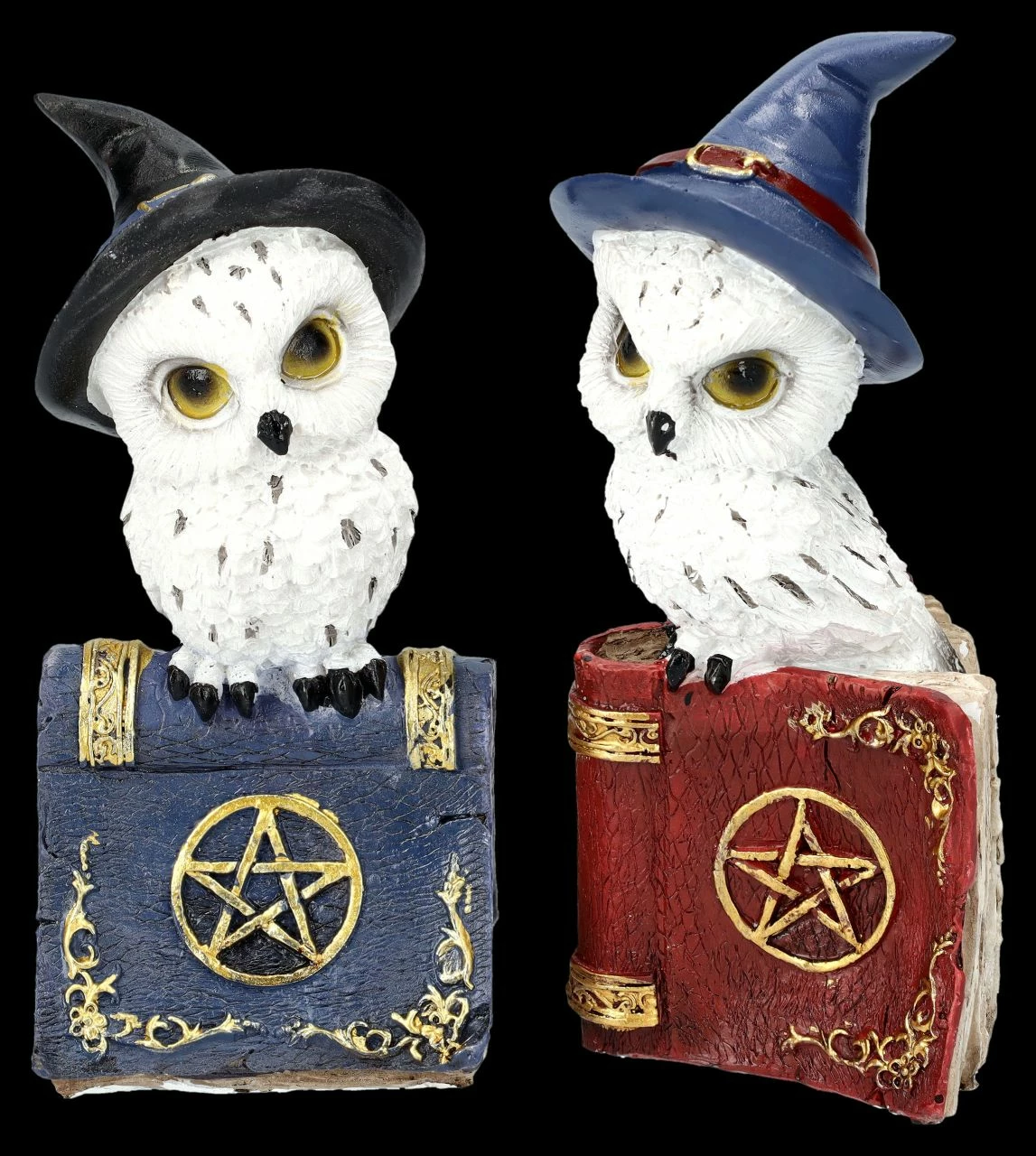 Eulen Figuren Auf Zauberbuch 2er Set 3 Eulen Figuren Auf Zauberbuch 2er Set