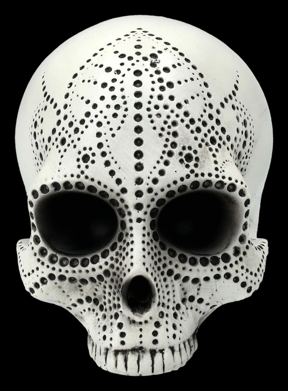 Totenkopf Figur - Pointillist Klein 4 Totenkopf Figur - Pointillist Klein – Bild 2