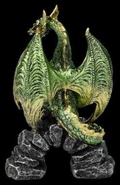 Drachenfigur Grün Auf Brücke - Haranu -FIGUREN Verkäufe 2D FS25396 Drachenfigur gr n auf Br cke Haranu 3 1280x1280