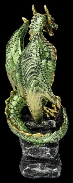 Drachenfigur Grün Auf Brücke - Haranu -FIGUREN Verkäufe 2D FS25396 Drachenfigur gr n auf Br cke Haranu 4 1280x1280