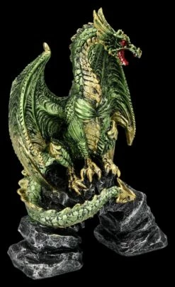 Drachenfigur Grün Auf Brücke - Haranu -FIGUREN Verkäufe 2D FS25396 Drachenfigur gr n auf Br cke Haranu 5 1280x1280