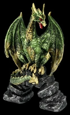 Drachenfigur Grün Auf Brücke - Haranu -FIGUREN Verkäufe 2D FS25396 Drachenfigur gr n auf Br cke Haranu 6 1280x1280