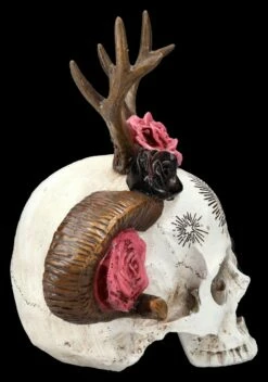 Totenkopf Figur - Wicca Schädel Mit Geweih -FIGUREN Verkäufe 2D FS25463 Totenkopf Figur Wicca Sch del mit Geweih 4 1280x1280