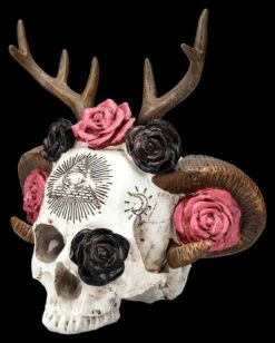 Totenkopf Figur - Wicca Schädel Mit Geweih -FIGUREN Verkäufe 2D FS25463 Totenkopf Figur Wicca Sch del mit Geweih 6 1280x1280
