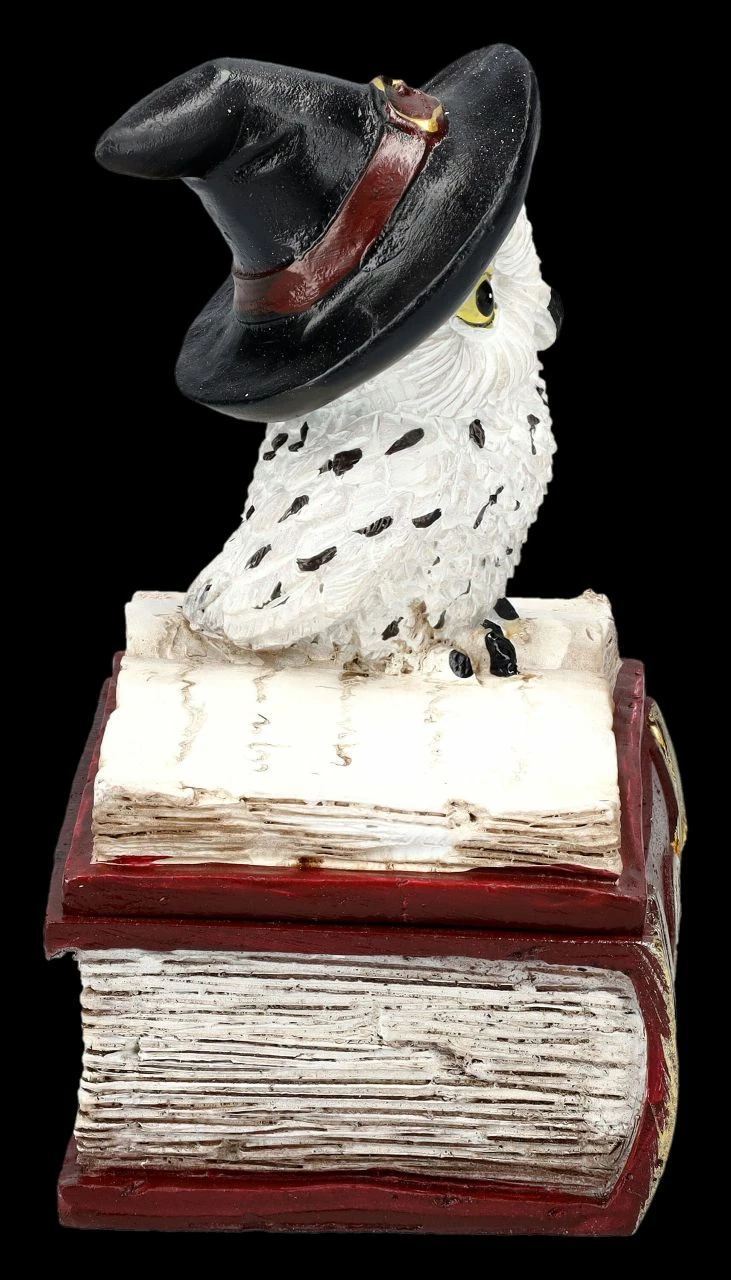 Schatulle - Hexen Eule Auf Buch Rot 8 Schatulle - Hexen Eule Auf Buch Rot – Bild 6