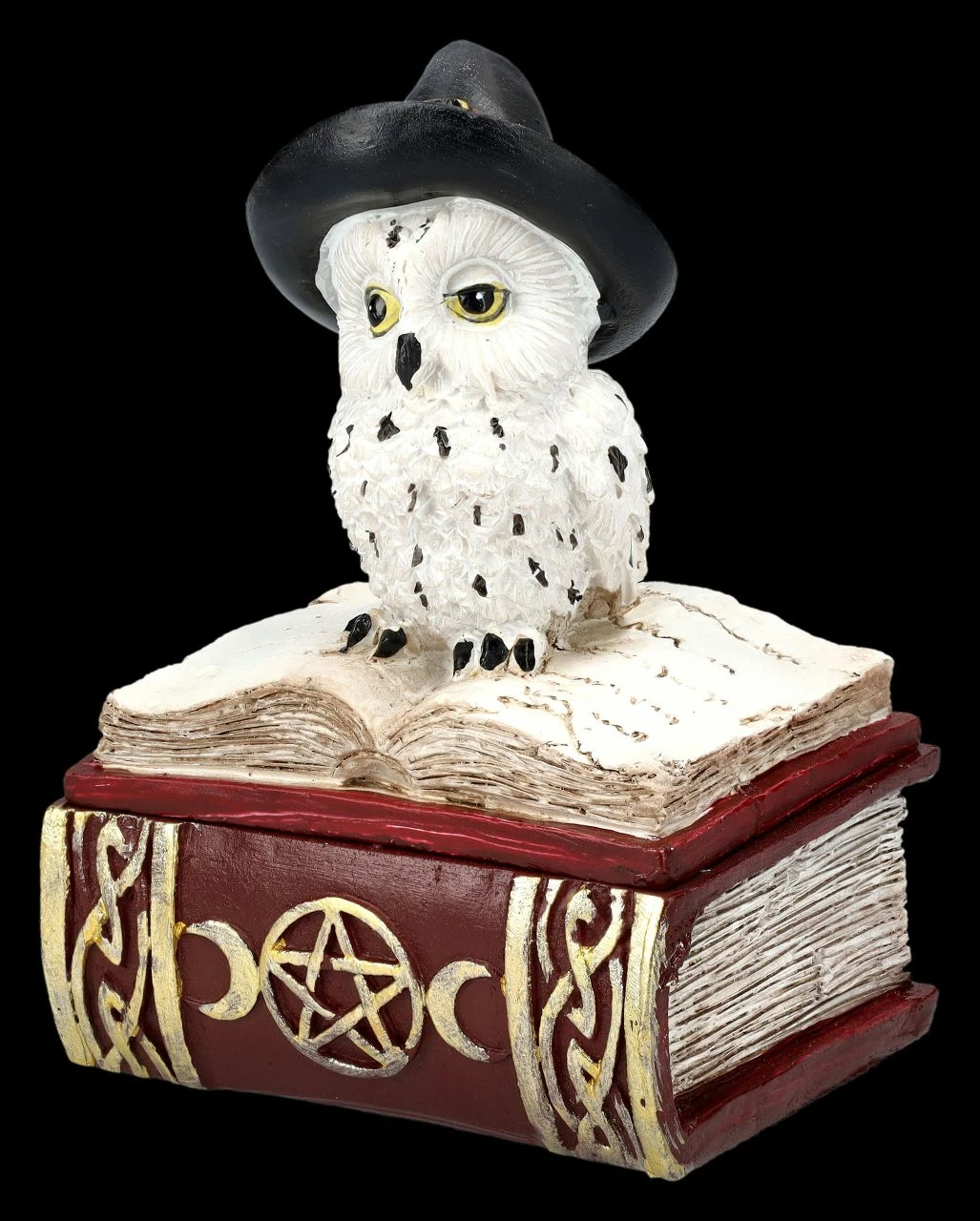 Schatulle - Hexen Eule Auf Buch Rot 10 Schatulle - Hexen Eule Auf Buch Rot – Bild 8