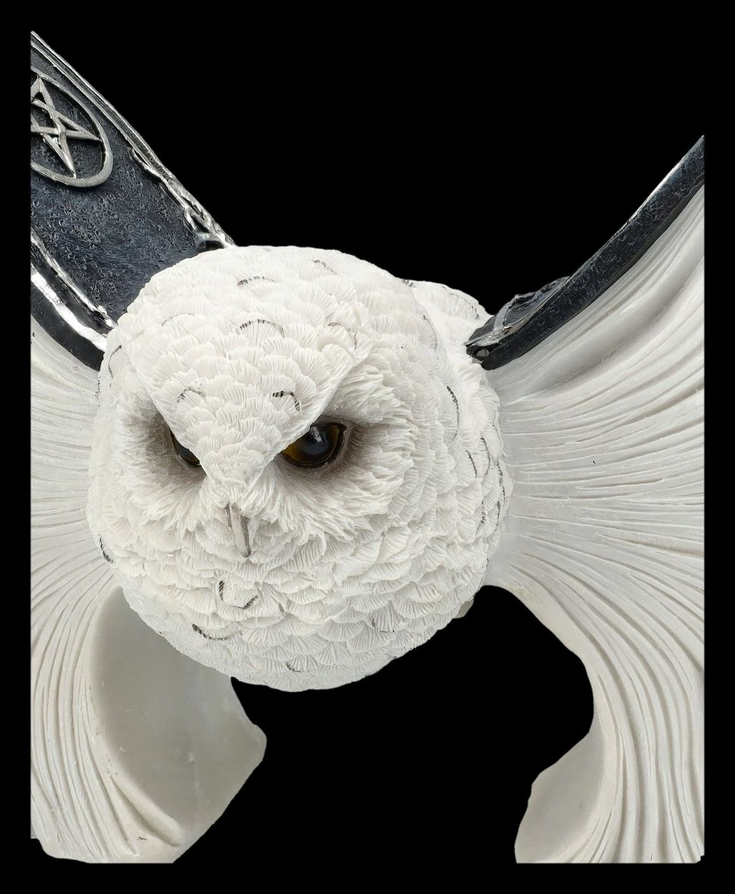 Eulen Figur Weiß - Botschafterin Mit Buchflügeln 10 Eulen Figur Weiß - Botschafterin Mit Buchflügeln – Bild 8