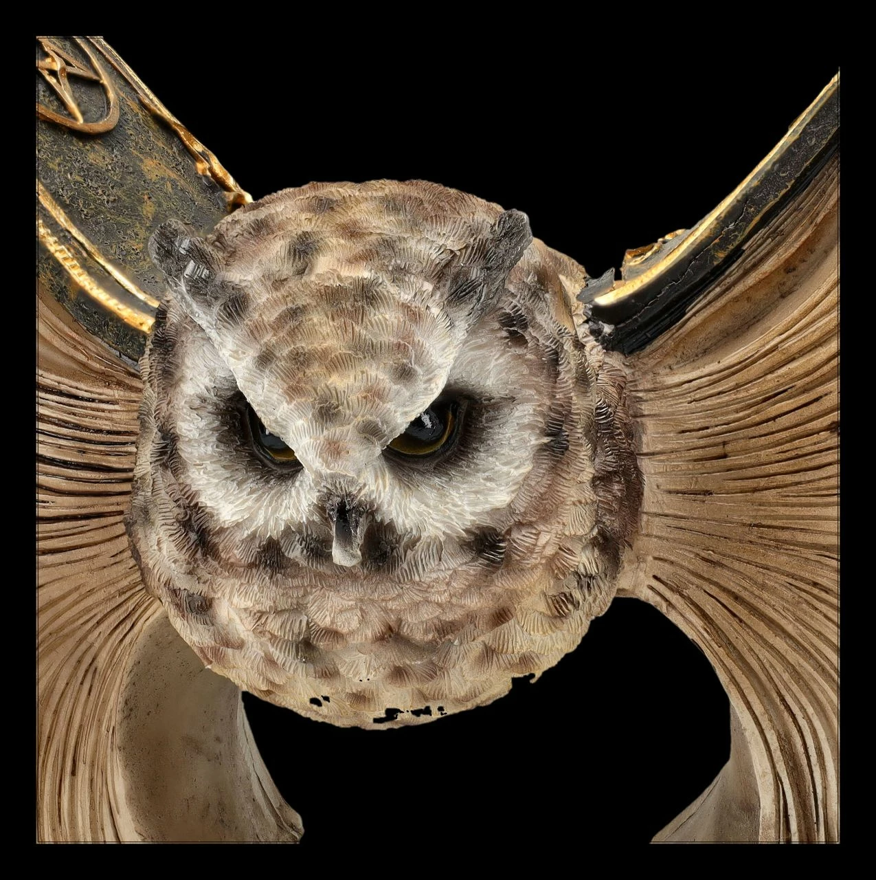 Eulen Figur Braun - Botschafterin Mit Buchflügeln 10 Eulen Figur Braun - Botschafterin Mit Buchflügeln – Bild 8