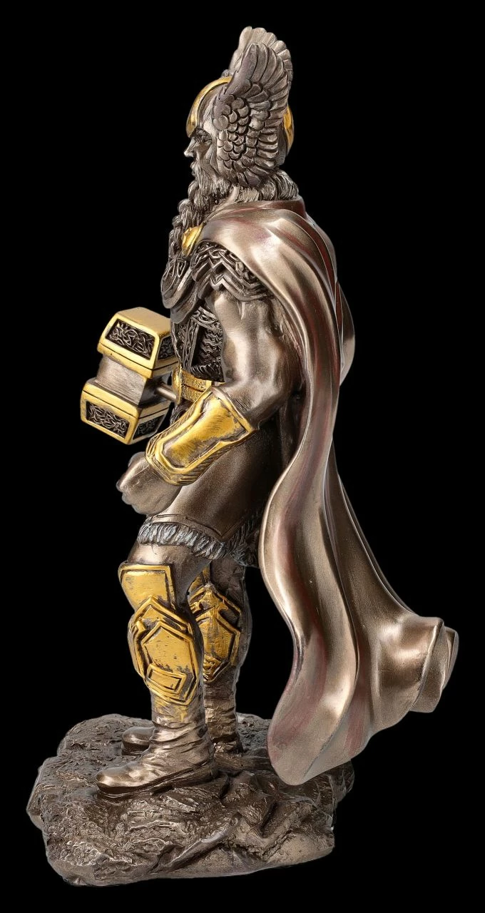 Thor Figur Mit Hammer Und Flügel-Helm 8 Thor Figur Mit Hammer Und Flügel-Helm – Bild 6