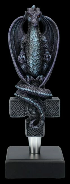 Bierhahngriff - Blauer Drache