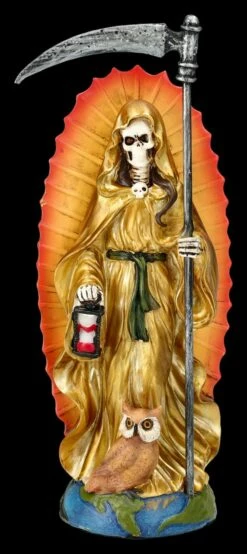 Santa Muerte Figur - Sensenmann Gold