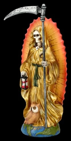 Santa Muerte Figur - Sensenmann Gold -FIGUREN Verkäufe 2D FS25833 Santa Muerte Figur Sensenmann gold 6 1280x1280