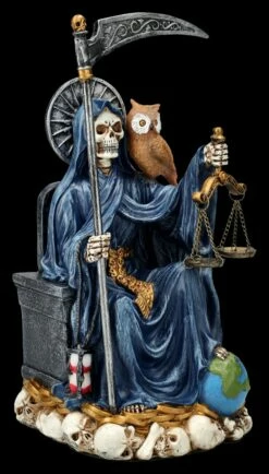 Sitzende Santa Muerte Figur Blau -FIGUREN Verkäufe 2D FS25836 Sitzende Santa Muerte Figur blau 5 1280x1280