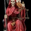 Sitzende Santa Muerte Figur Rot -FIGUREN Verkäufe 2D FS25838 Sitzende Santa Muerte Figur rot 1 1280x1280